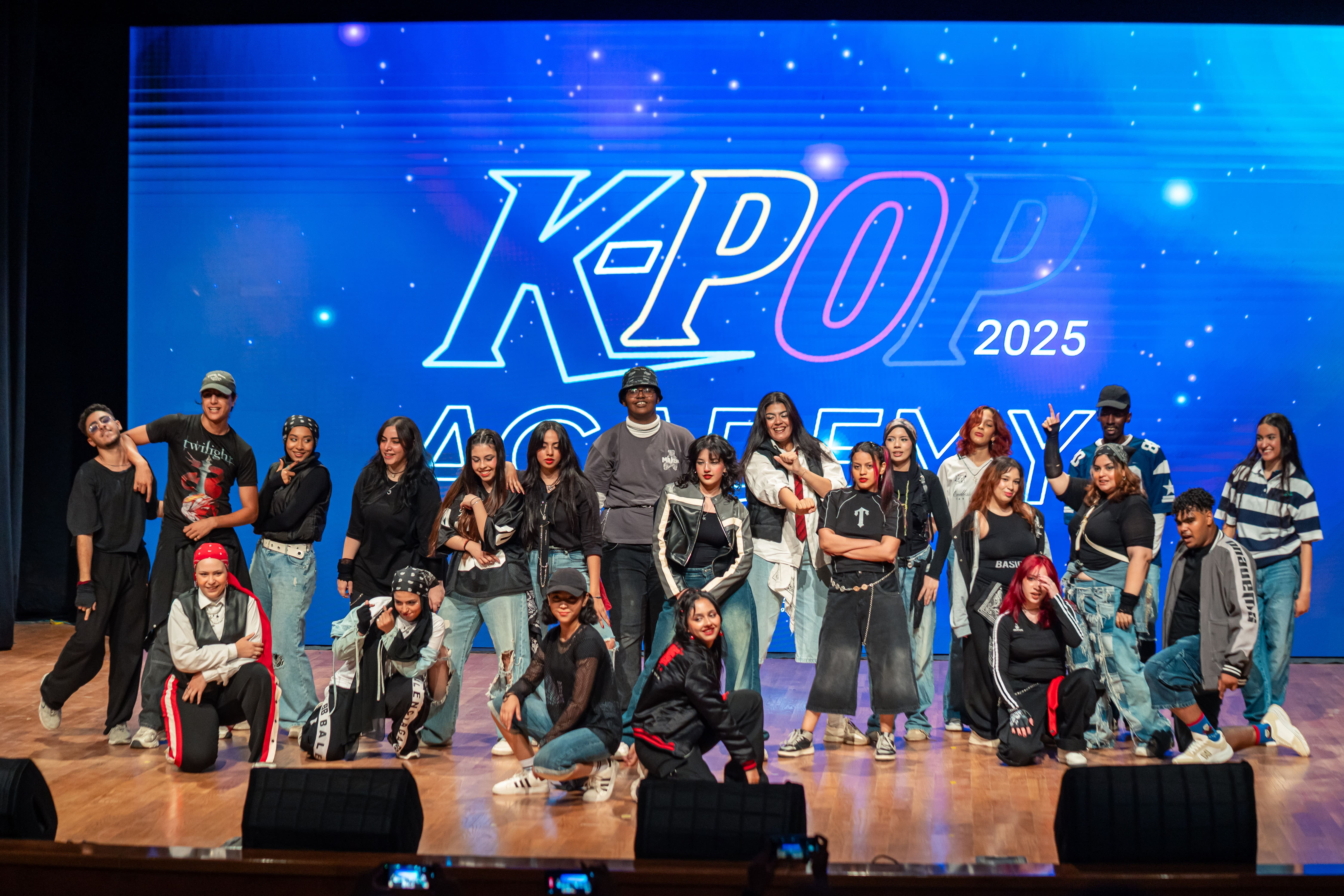 (2025 한국문화주간, K-POP 아카데미 수료생 공연 모습 ⓒ주이집트한국문화원)