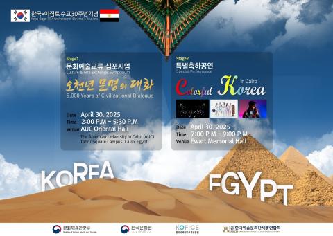2025년 한-이집트 수교 30주년 기념 문화예술교류 심포지엄 및 문화공연 행사 개최